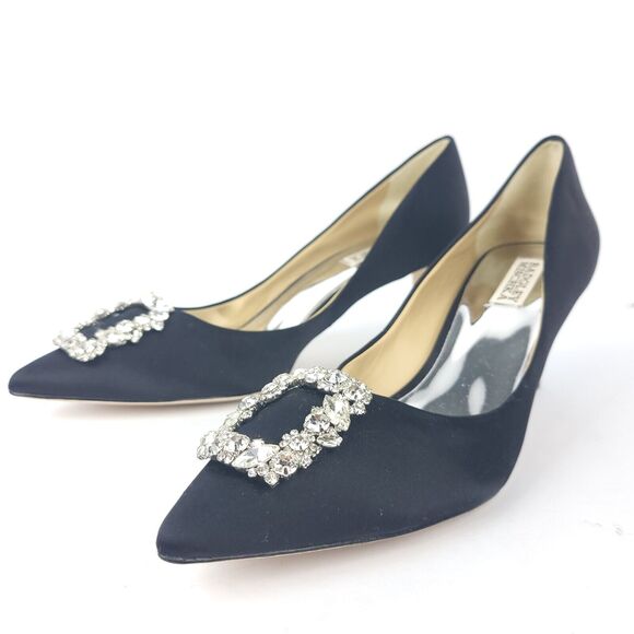 Badgley Mischka Shoes - Badgley Mischka Cher Crystal Embellished Pumps Size 9.5